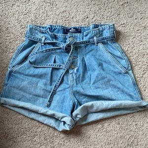 Hollister paper bag jean shorts